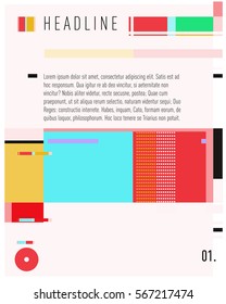 Vector Business Brochure design. Annual report vector illustration template. Corporate business catalog and magazine cover. Business presentation with graphic elements.
 