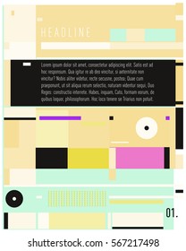 Vector Business Brochure design. Annual report vector illustration template. Corporate business catalog and magazine cover. Business presentation with graphic elements.
 