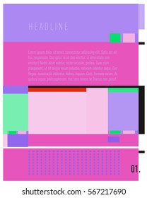 Vector Business Brochure design. Annual report vector illustration template. Corporate business catalog and magazine cover. Business presentation with graphic elements.
 