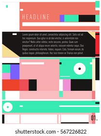 Vector Business Brochure design. Annual report vector illustration template. Corporate business catalog and magazine cover. Business presentation with graphic elements.
 