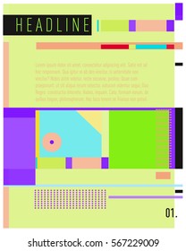 Vector Business Brochure design. Annual report vector illustration template. Corporate business catalog and magazine cover. Business presentation with graphic elements.