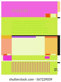 Vector Business Brochure design. Annual report vector illustration template. Corporate business catalog and magazine cover. Business presentation with graphic elements.