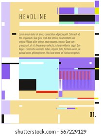 Vector Business Brochure design. Annual report vector illustration template. Corporate business catalog and magazine cover. Business presentation with graphic elements.
