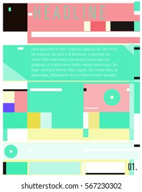 Vector Business Brochure design. Annual report vector illustration template. Corporate business catalog and magazine cover. Business presentation with graphic elements.
