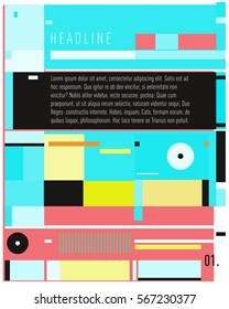 Vector Business Brochure design. Annual report vector illustration template. Corporate business catalog and magazine cover. Business presentation with graphic elements.