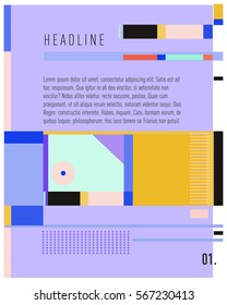Vector Business Brochure design. Annual report vector illustration template. Corporate business catalog and magazine cover. Business presentation with graphic elements.