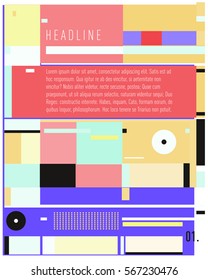 Vector Business Brochure design. Annual report vector illustration template. Corporate business catalog and magazine cover. Business presentation with graphic elements.