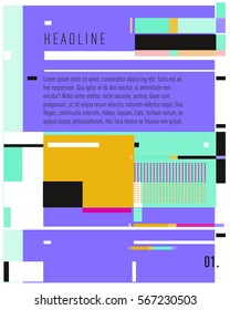 Vector Business Brochure design. Annual report vector illustration template. Corporate business catalog and magazine cover. Business presentation with graphic elements.