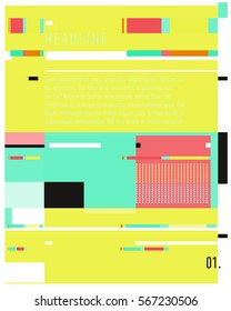 Vector Business Brochure design. Annual report vector illustration template. Corporate business catalog and magazine cover. Business presentation with graphic elements.