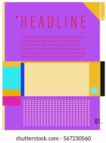 Vector Business Brochure design. Annual report vector illustration template. Corporate business catalog and magazine cover. Business presentation with graphic elements.