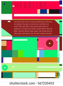 Vector Business Brochure design. Annual report vector illustration template. Corporate business catalog and magazine cover. Business presentation with graphic elements.
