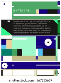 Vector Business Brochure design. Annual report vector illustration template. Corporate business catalog and magazine cover. Business presentation with graphic elements.