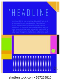 Vector Business Brochure design. Annual report vector illustration template. Corporate business catalog and magazine cover. Business presentation with graphic elements.