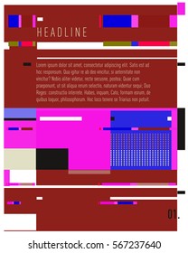 Vector Business Brochure design. Annual report vector illustration template. Corporate business catalog and magazine cover. Business presentation with graphic elements.