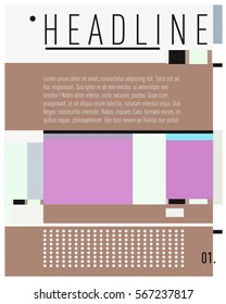 Vector Business Brochure design. Annual report vector illustration template. Corporate business catalog and magazine cover. Business presentation with graphic elements.