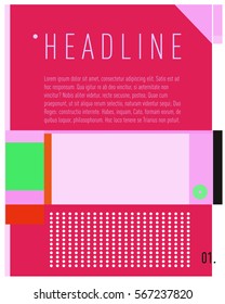 Vector Business Brochure design. Annual report vector illustration template. Corporate business catalog and magazine cover. Business presentation with graphic elements.