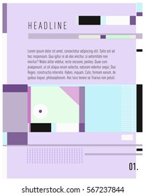Vector Business Brochure design. Annual report vector illustration template. Corporate business catalog and magazine cover. Business presentation with graphic elements.
