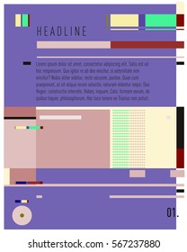 Vector Business Brochure design. Annual report vector illustration template. Corporate business catalog and magazine cover. Business presentation with graphic elements.