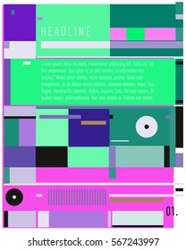 Vector Business Brochure design. Annual report vector illustration template. Corporate business catalog and magazine cover. Business presentation with graphic elements.