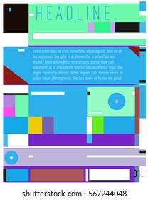 Vector Business Brochure design. Annual report vector illustration template. Corporate business catalog and magazine cover. Business presentation with graphic elements.