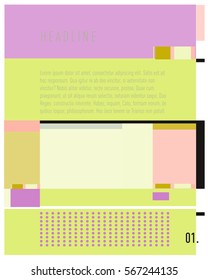 Vector Business Brochure design. Annual report vector illustration template. Corporate business catalog and magazine cover. Business presentation with graphic elements.
