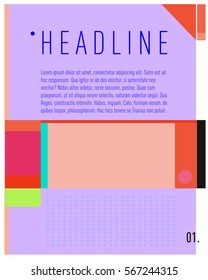 Vector Business Brochure design. Annual report vector illustration template. Corporate business catalog and magazine cover. Business presentation with graphic elements.