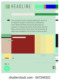 Vector Business Brochure design. Annual report vector illustration template. Corporate business catalog and magazine cover. Business presentation with graphic elements.