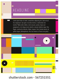 Vector Business Brochure design. Annual report vector illustration template. Corporate business catalog and magazine cover. Business presentation with graphic elements.