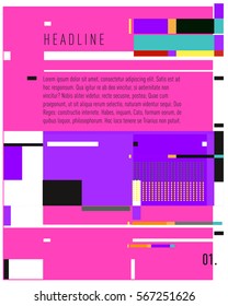 Vector Business Brochure design. Annual report vector illustration template. Corporate business catalog and magazine cover. Business presentation with graphic elements.