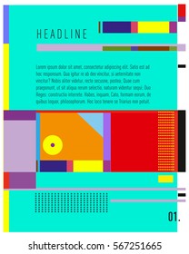 Vector Business Brochure design. Annual report vector illustration template. Corporate business catalog and magazine cover. Business presentation with graphic elements.