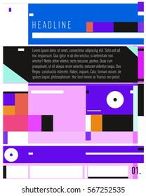 Vector Business Brochure design. Annual report vector illustration template. Corporate business catalog and magazine cover. Business presentation with graphic elements.