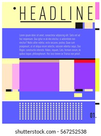 Vector Business Brochure design. Annual report vector illustration template. Corporate business catalog and magazine cover. Business presentation with graphic elements.