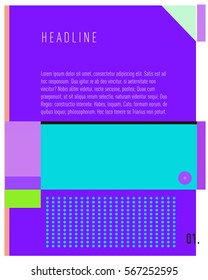Vector Business Brochure design. Annual report vector illustration template. Corporate business catalog and magazine cover. Business presentation with graphic elements.