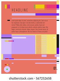 Vector Business Brochure design. Annual report vector illustration template. Corporate business catalog and magazine cover. Business presentation with graphic elements.