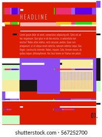 Vector Business Brochure design. Annual report vector illustration template. Corporate business catalog and magazine cover. Business presentation with graphic elements.
