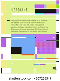 Vector Business Brochure design. Annual report vector illustration template. Corporate business catalog and magazine cover. Business presentation with graphic elements.