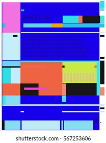 Vector Business Brochure design. Annual report vector illustration template. Corporate business catalog and magazine cover. Business presentation with graphic elements.