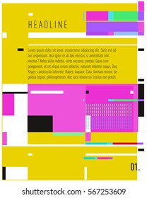 Vector Business Brochure design. Annual report vector illustration template. Corporate business catalog and magazine cover. Business presentation with graphic elements.