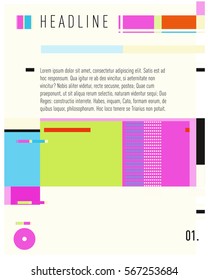 Vector Business Brochure design. Annual report vector illustration template. Corporate business catalog and magazine cover. Business presentation with graphic elements.