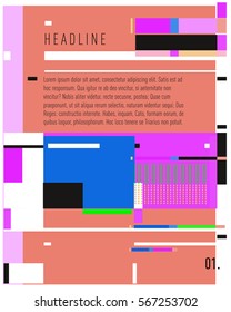 Vector Business Brochure design. Annual report vector illustration template. Corporate business catalog and magazine cover. Business presentation with graphic elements.