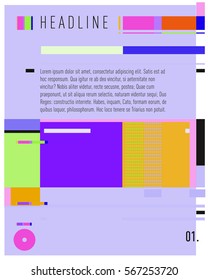 Vector Business Brochure design. Annual report vector illustration template. Corporate business catalog and magazine cover. Business presentation with graphic elements.