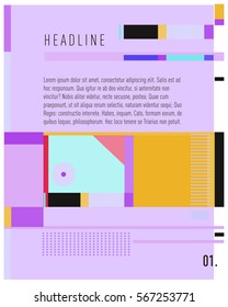 Vector Business Brochure design. Annual report vector illustration template. Corporate business catalog and magazine cover. Business presentation with graphic elements.