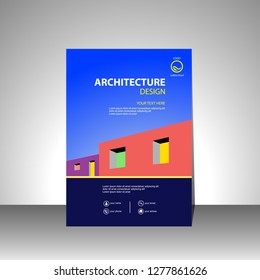 Brochure design architecture . magazine. modern flyer. vector template