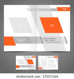 brochure design booklet template geometric abstract