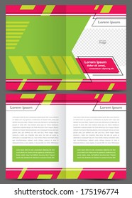 brochure design booklet template vector geometric abstract tech