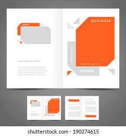 Brochure Design Booklet Template Vector Geometric Abstract