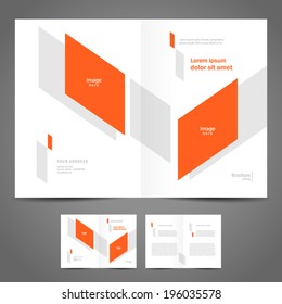 brochure design booklet template vector geometric abstract