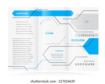 brochure design booklet template vector geometric abstract lines