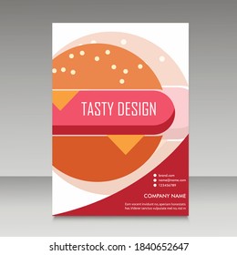 Brochure design for burger menu