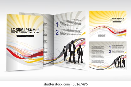 brochure design for Business artworks. Vector illustration.